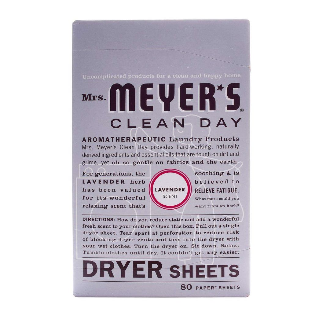 Mrs. Meyer's Clean Day Lavender Scent Fabric Softener Sheets 80 pk