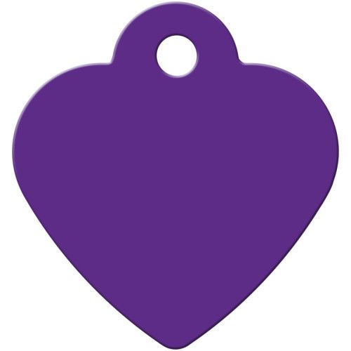 PURPLE SMALL HEART QUICK-TAG 5 PACK