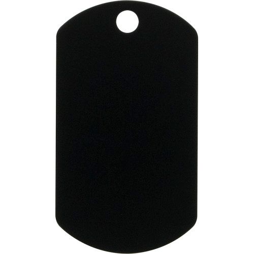 BLACK LARGE MILITARY ID QUICK-TAG
