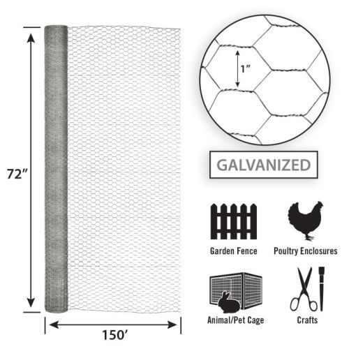 1"X72"X150' POULTRY NETTING