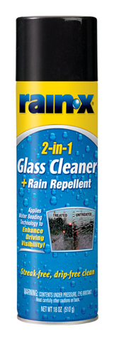 RAINX GLASS CLEANER 18OZ