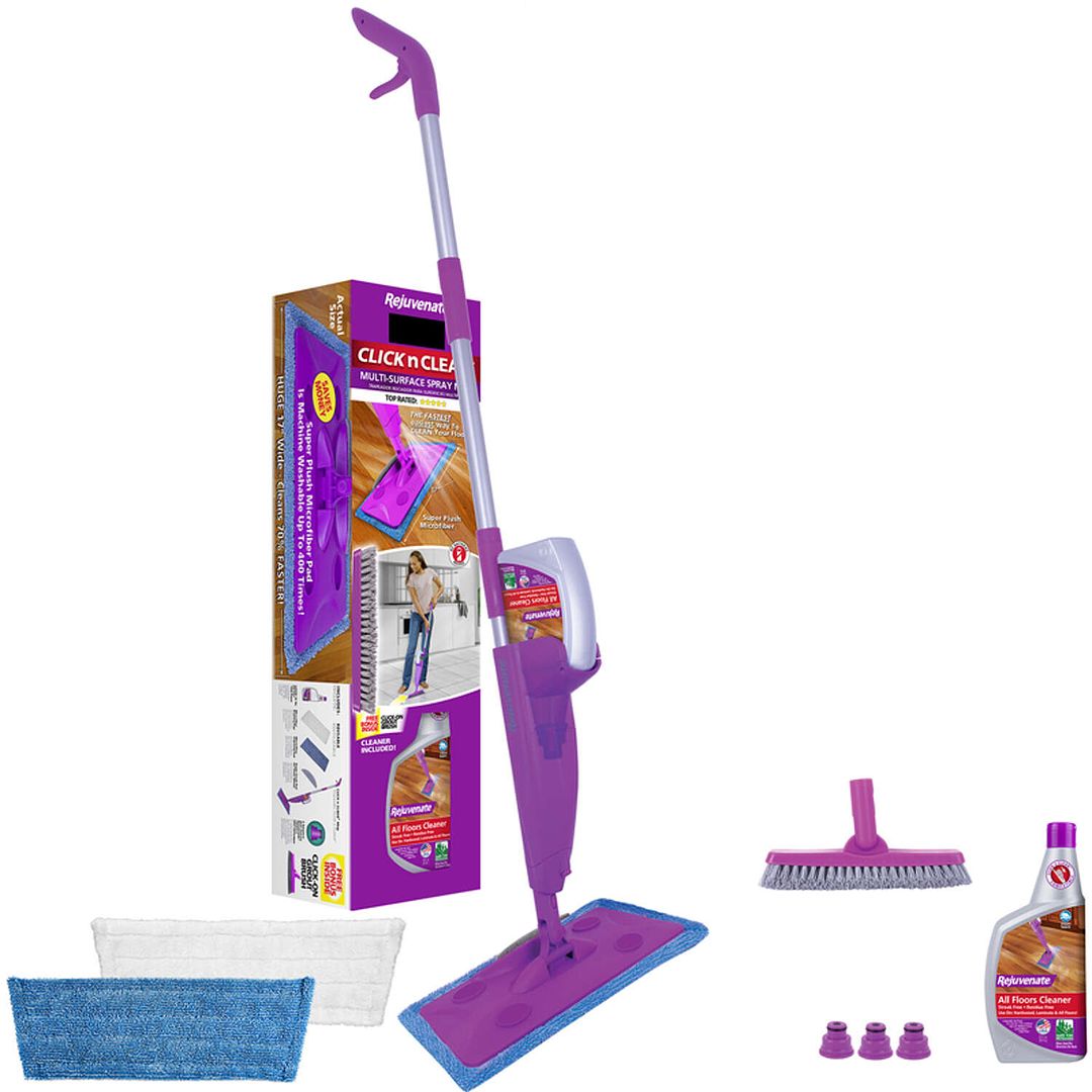 Rejuvenate Click n Clean 16 in. W Flat Mop Kit