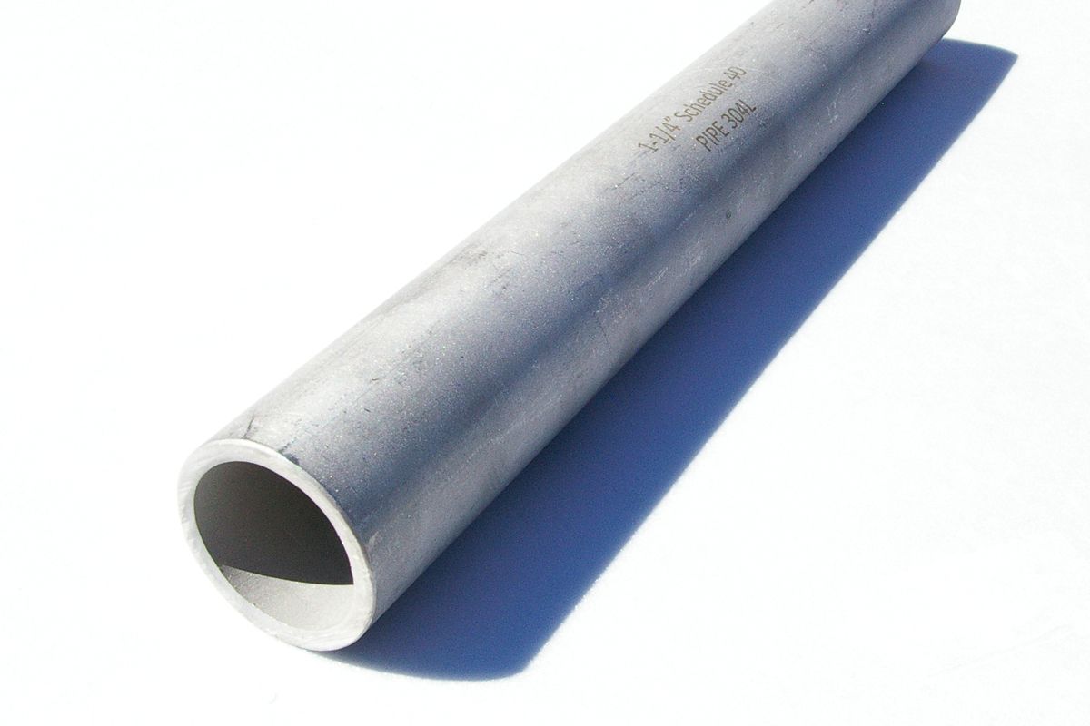1" SCH40 304 STAINLESS STEEL PIPE BY / LIN FT.