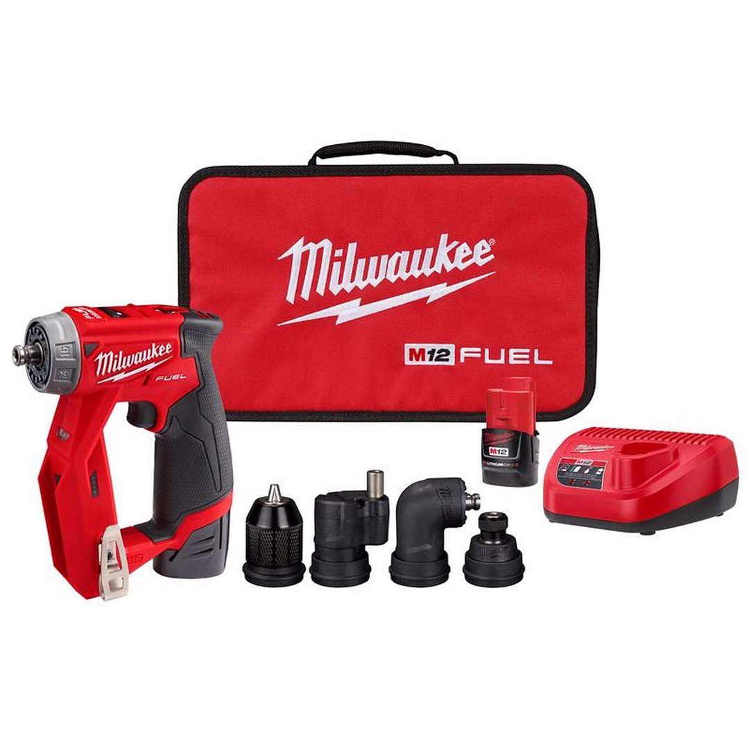 Milwaukee M12 FUEL 12 V 3/8 in. Brushless Cordless 4-in-1 Installation Driver Kit (Battery & Charger