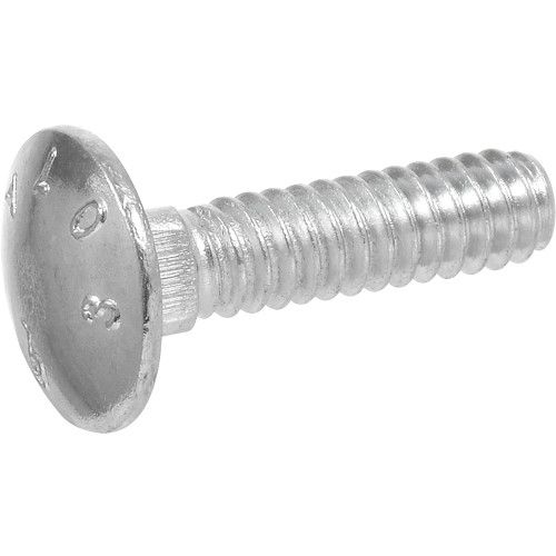 ZINC CARRIAGE BOLTS (5/16"-18 X 2-1/2") - 100 PC