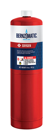 OXYGEN GAS CYLINDR 1.4OZ