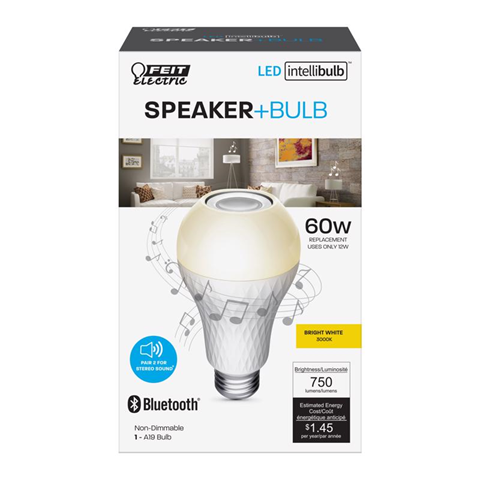LED SPEAKR A19E26 60W BW