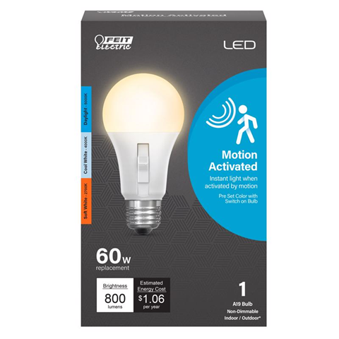 LED MTN ACTV A19 E26 60W