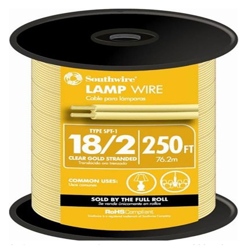 WIRE LAMP 18/2 SPT-1GOLD