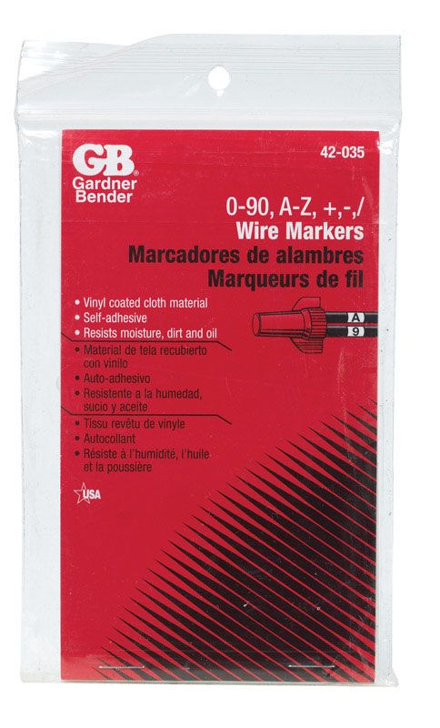 Gardner Bender Wire Marker 6 pk