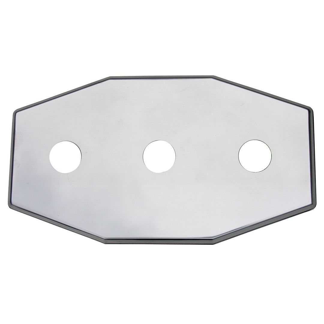 CHROME PLATED 3-HOLE REMODEL PLATE