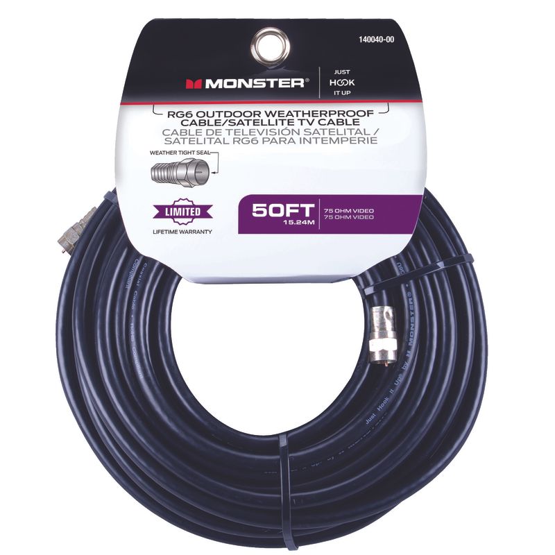 VIDEO COAXIAL CABLE 50'L