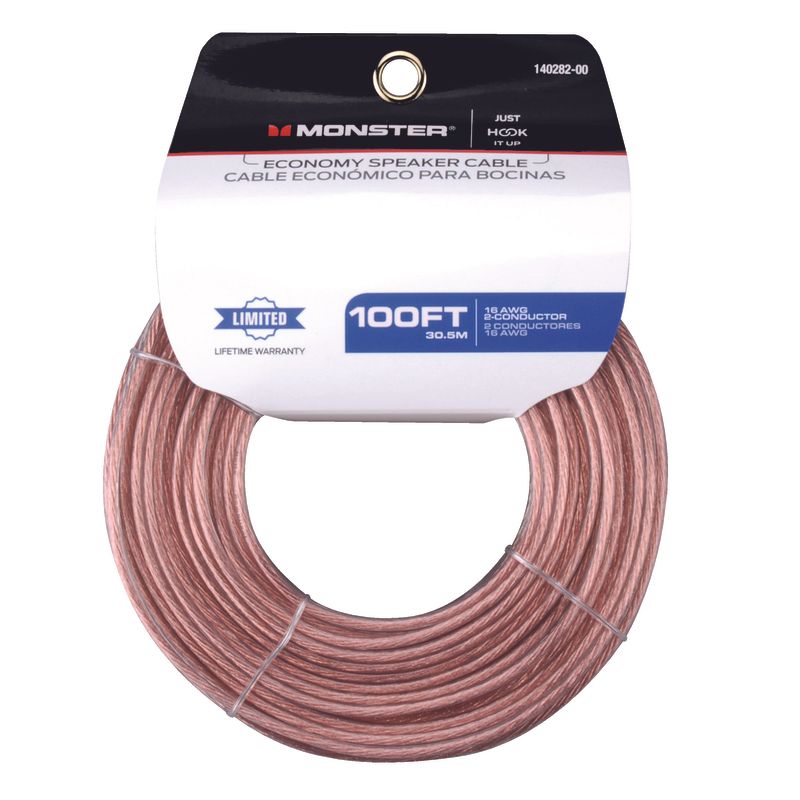 Monster Just Hook It Up 100 ft. L Speaker Wire AWG