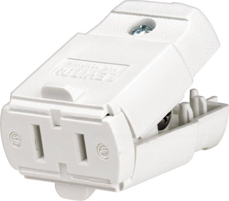 CONNECTOR 2WIRE 15A WHT