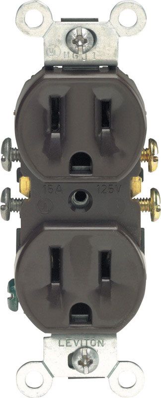 GROUND RECEPTACLE 15A BR