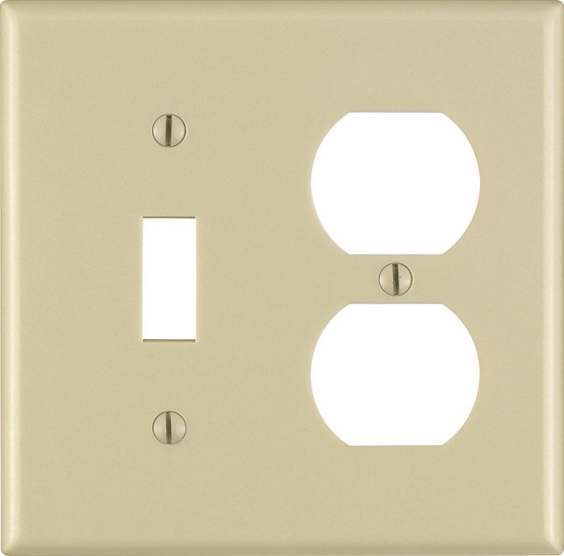 WALL PLATE 2G TOG IVORY