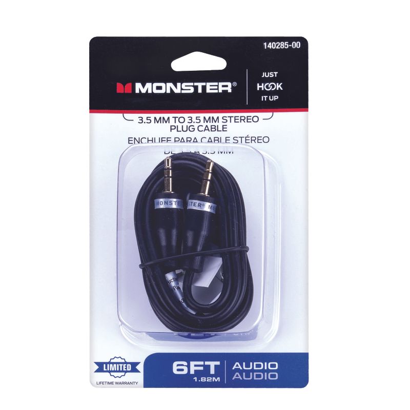 CABLE STEREO 6 BLACK