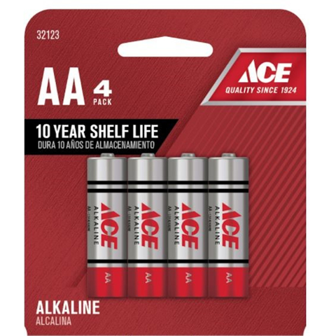 Ace AA Alkaline Batteries 4 pk