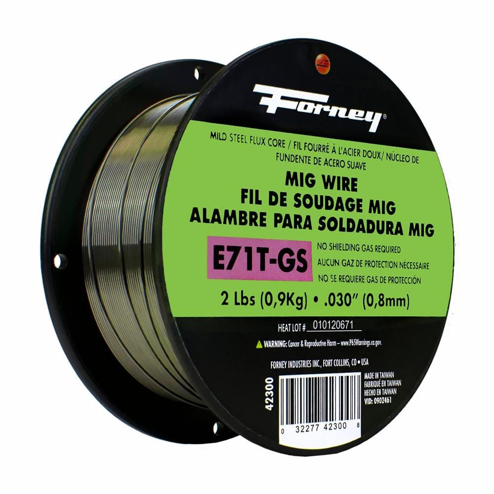 E71T-GS Self, Steel Flux-Core Welding Wire, .030 in x 2 Pound