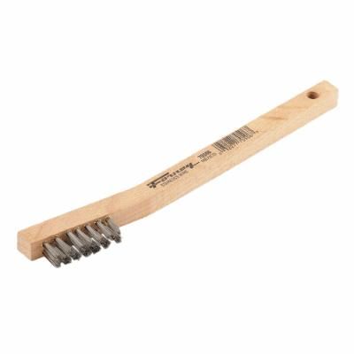 SCRATCH BRUSH, STAINLESS STEEL, 3 X 7 ROWS