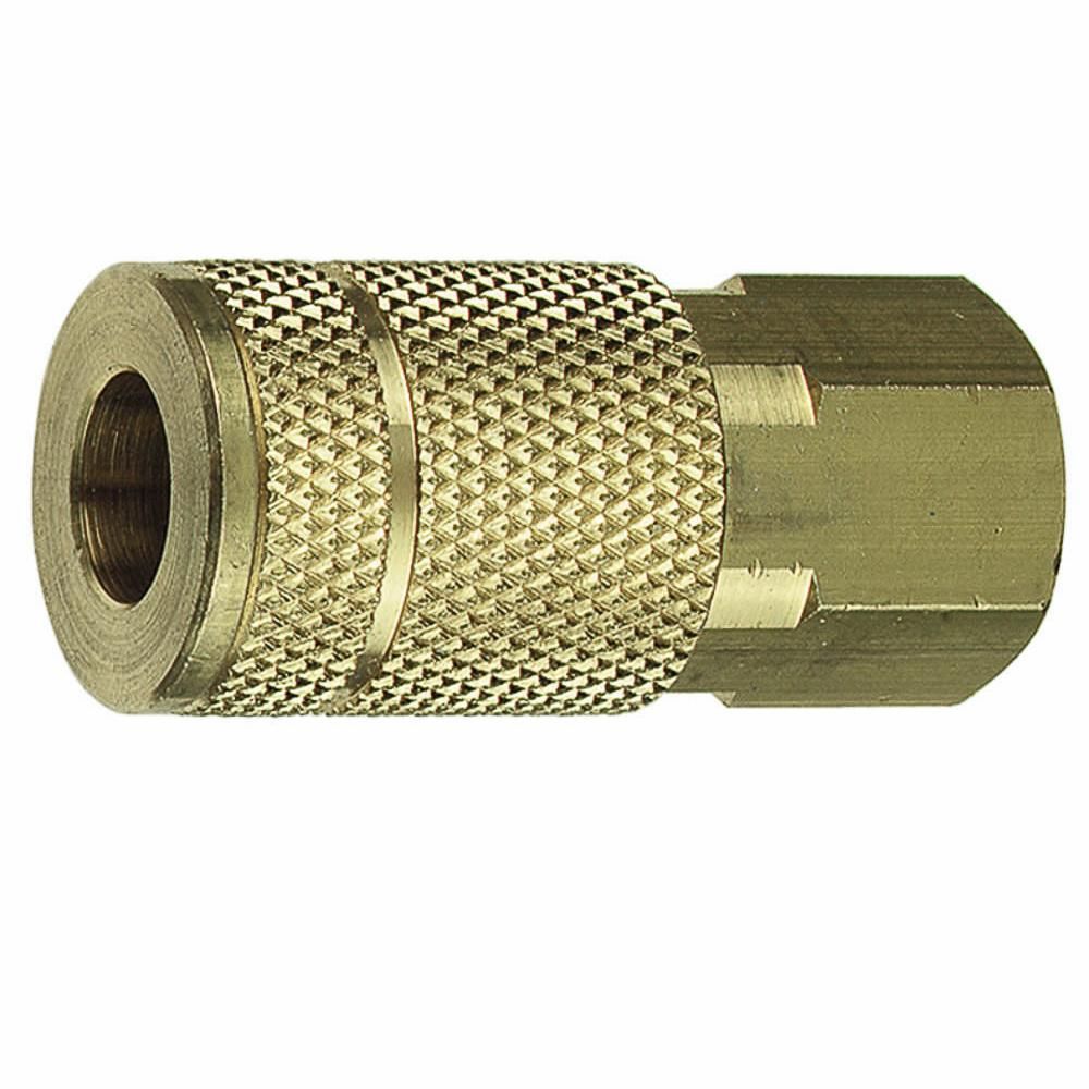 TRU-FLATE STYLE COUPLER, 3/8 IN X 3/8 IN FNPT