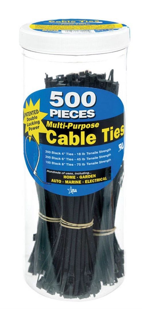 Gardner Bender 71111 Cable Tie- Assorted- Pack - 500