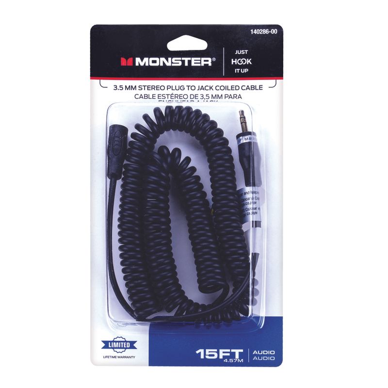 CABLE STEREO 15' BLACK