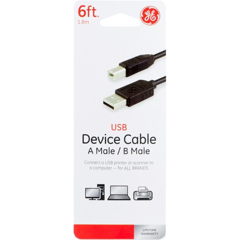 CABLE USB 6' A-B