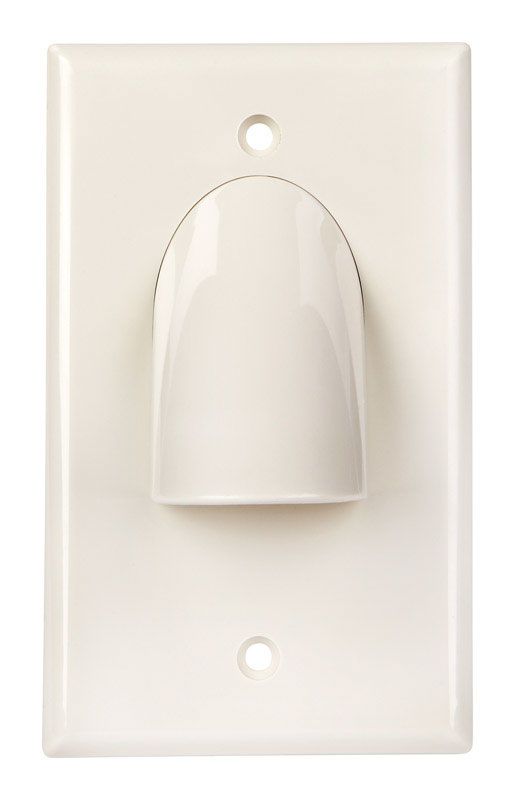 WALL PLATE 2PC.1G WHT