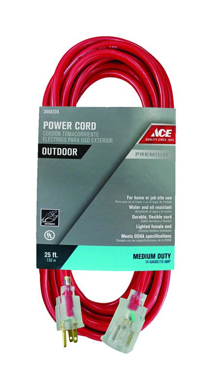 EXTENSION CORD 14/3 25FT