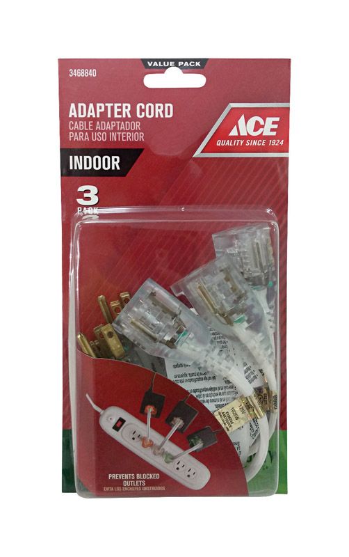 CORD ADAPTERS 8" 3PK ACE