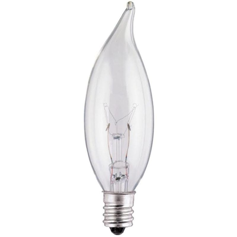 BULB CA8 25W CLR 2PK