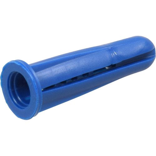 BLUE CONICAL PLASTIC ANCHORS (#10-12 X 1") - 100 PC