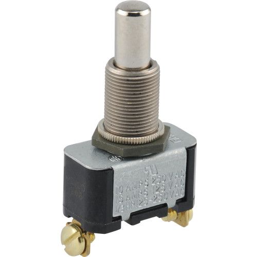 NORMALLY OFF SCREW TERMINAL MOMENTARY SWITCH (15 AMP-125 VOLT X 10 AMP-250 VOLT)