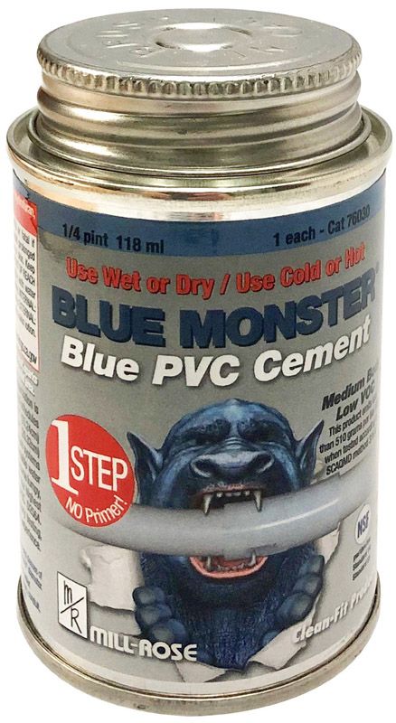 BLUE PVC CEMENT 1/4PT