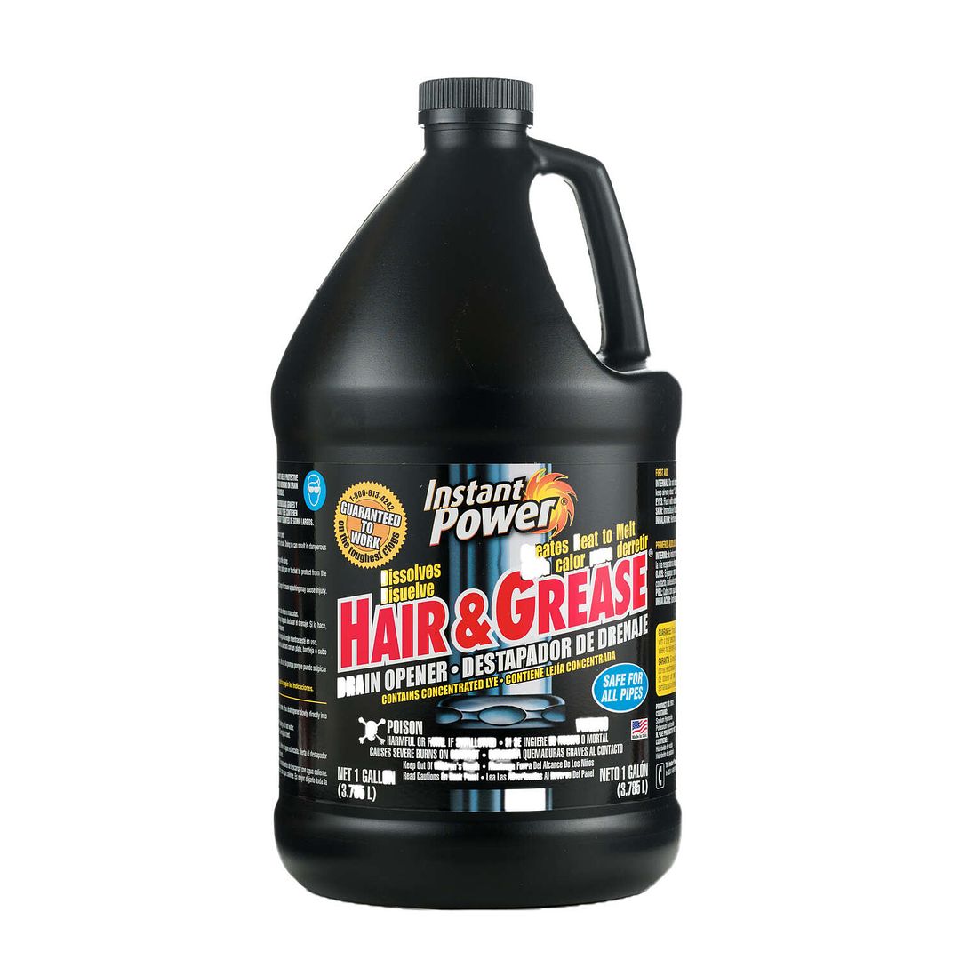 Instant Power Hair & Grease Liquid Drain Opener 1 gal