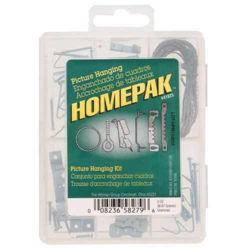 HILLMAN ZINC PICTURE HANGING SET KIT (5LB-30LB) 50 PIECE