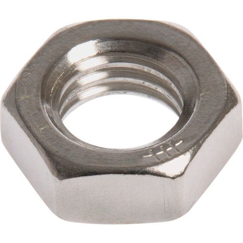 STAINLESS HEX JAM NUTS (3/8"-16) - 20 PC