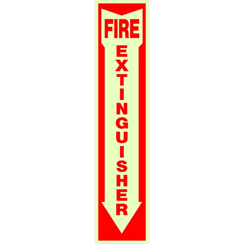 FIRE EXTNGSHR SIGN 4X18"
