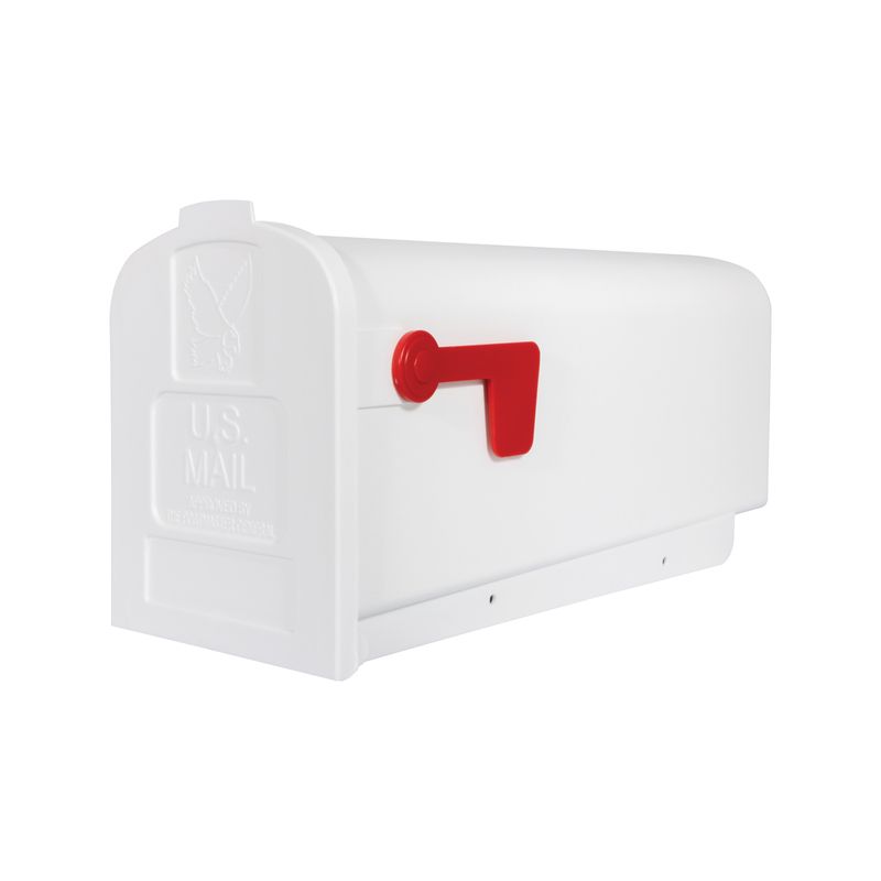 MAILBOX POLY WHT #1SIZE