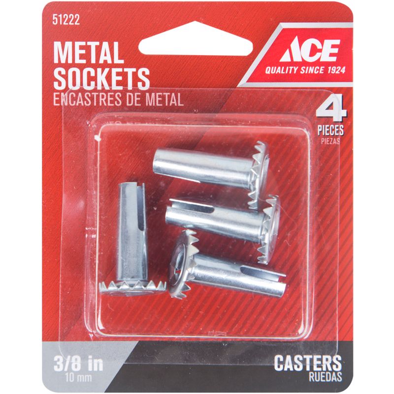 CASTR SOCKET MTL3/8" 4PK