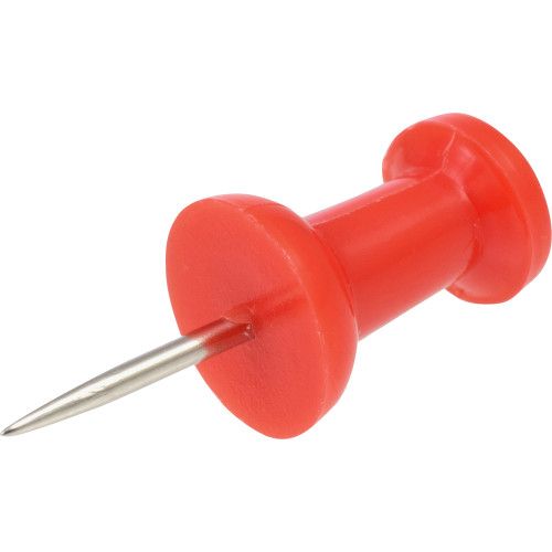 PUSH PINS (RED) - 25 PC