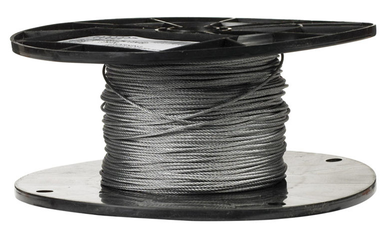 Campbell Galvanized Galvanized Steel 7 X 7 1/16 in. D Aircraft Cable