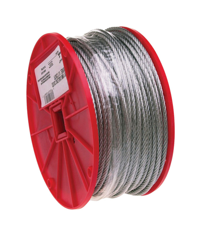 Campbell Galvanized Galvanized Steel 7 X 7 1/8 in. D Aircraft Cable