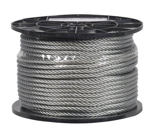 Campbell Galvanized Galvanized Steel 7 X 19 1/4 in. D Aircraft Cable
