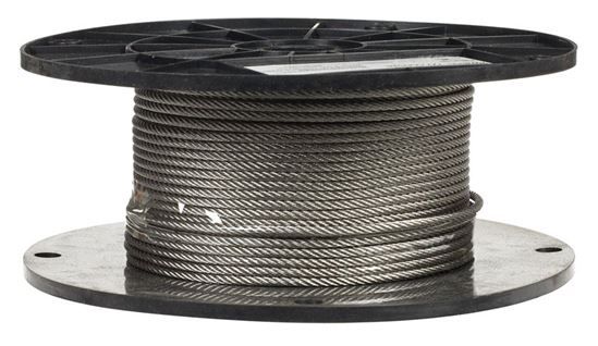 Campbell Electro-Polish 7 X 7 Stainless Steel 1/8 in. D Cable
