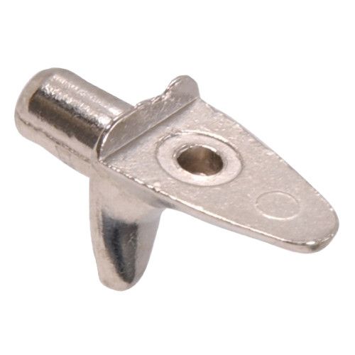 NICKEL-PLATED METRIC SHELF PINS (WITH HOLE) - 20 PC