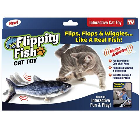 FLIPPITY FISH CAT TOY