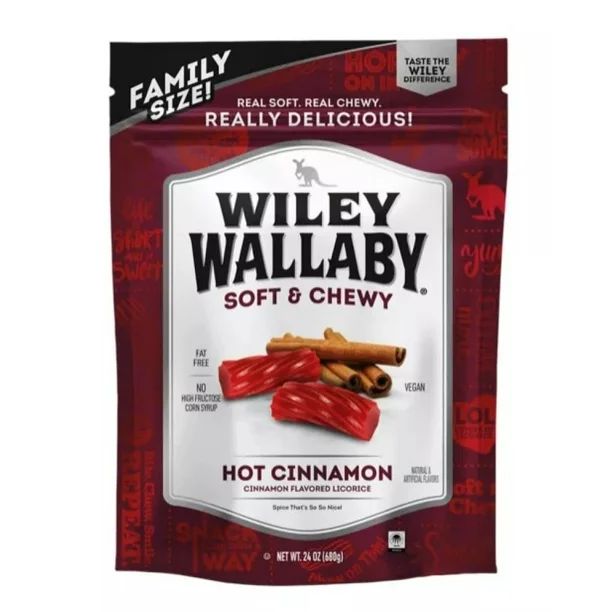 Wiley Wallaby Hot Cinnamon Licorice 24 oz