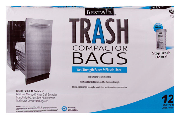 TRASH COMPCTR BAGS 12PK